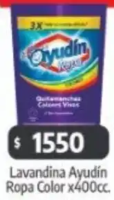 Autoservicio Capo Ayudin lavandina ropa color oferta