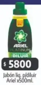 Autoservicio Capo Ariel jabón liq. p/diluir oferta