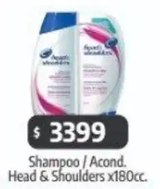 Autoservicio Capo Head & shoulders shampoo/acond oferta