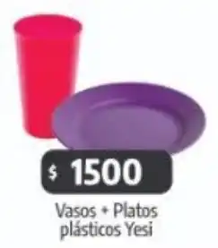 Autoservicio Capo Yesi vasos + platos plásticos oferta