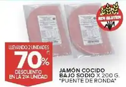 Carrefour Puente de ronda jamón cocido bajo sodio oferta