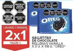 Carrefour Oreo galletitas de chocolate rellenas vainilla oferta
