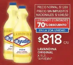 Carrefour Ayudín lavandina original oferta