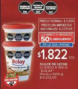 Carrefour Ilolay dulce de leche clásico oferta