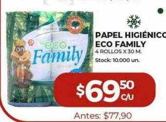 Super MAMI Papel Higiénico Eco Family oferta