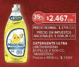 Carrefour Magistral detergente ultra limón/marina botella oferta