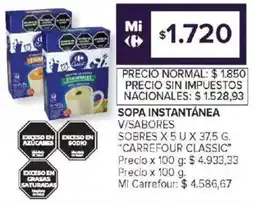 Carrefour Carrefour classic sopa instantánea v/sabores oferta