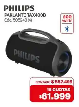 Naldo Lombardi PHILIPS Parlante TAX400B oferta
