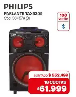 Naldo Lombardi PHILIPS Parlante TAX3305 oferta