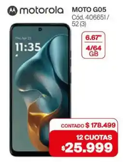 Naldo Lombardi MOTO G05 oferta