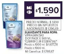 Carrefour Carrefour essential suavizante para ropa v/fragancias oferta