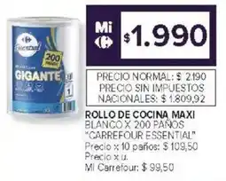 Carrefour Carrefour essential rollo de cocina maxi blanco oferta