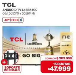 Naldo Lombardi TCL Android TV L43S5400 oferta