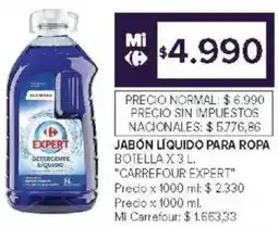 Carrefour Carrefour expert jabón líquido para ropa botella oferta