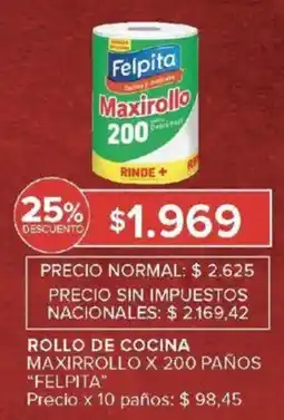 Carrefour Felpita rollo de cocina maxirrollo oferta