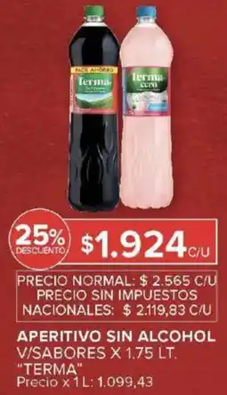 Carrefour Terma aperitivo sin alcohol v/sabores oferta