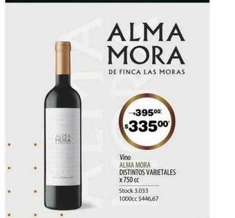 Atomo Conviene Vino Alma Mora oferta