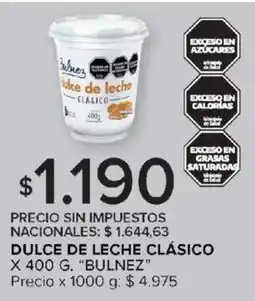 Carrefour Bulnez dulce de leche clásico oferta
