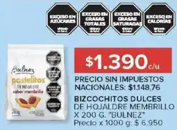 Carrefour Bulnez bizcochitos dulces de hojaldre membrillo oferta