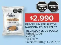 Carrefour Bulnez medallones de pollo rebozados oferta