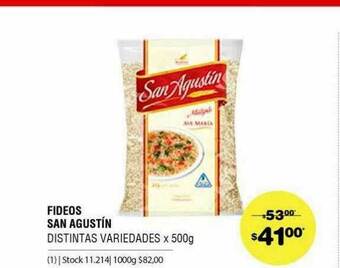 Atomo Conviene Fideos San Agustín oferta