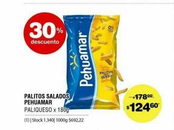 Atomo Conviene Palitos Salados Pehuamar 30% Descuento oferta