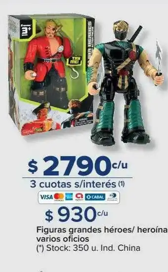 Carrefour Figuras Grandes Héroes Heroína Varios Oficios oferta