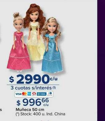 Carrefour Muñeca 50 Cm oferta