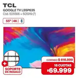 Naldo Lombardi TCL Google TV L55P635 oferta