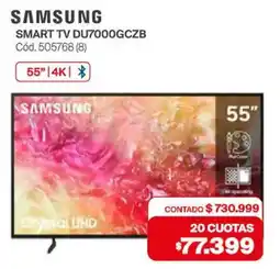 Naldo Lombardi SAMSUNG Smart TV DU7000GCZB oferta