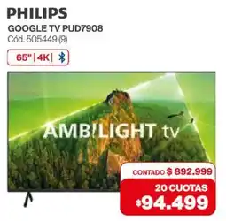 Naldo Lombardi PHILIPS Google TV PUD7908 oferta