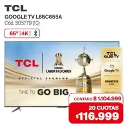 Naldo Lombardi TCL Google TV L65C655A oferta