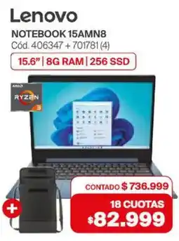 Naldo Lombardi Lenovo Notebook 15AMN8 oferta