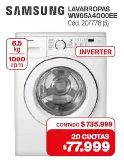 Naldo Lombardi Samsung lavarropas inverter oferta