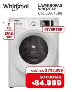 Naldo Lombardi Whirlpool lavarropas inverter oferta