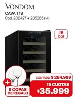 Naldo Lombardi VONDOM Cava T18 + 6 copas oferta