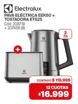 Naldo Lombardi Electrolux pava eléctrica + tostadora oferta