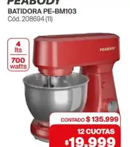 Naldo Lombardi PEABODY Batidora oferta