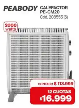 Naldo Lombardi PEABODY calefactor oferta