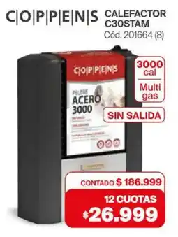 Naldo Lombardi COPPENS Calefactor oferta
