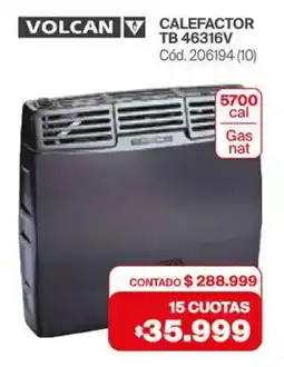 Naldo Lombardi VOLCAN Calefactor oferta