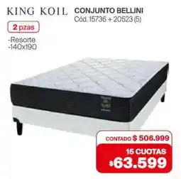 Naldo Lombardi KING KOIL conjunto bellini oferta