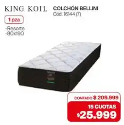 Naldo Lombardi KING KOIL colchon bellini oferta