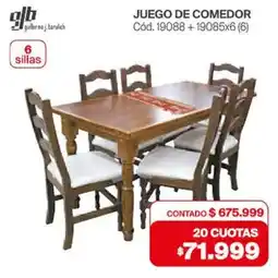 Naldo Lombardi GJB juego de comedor oferta