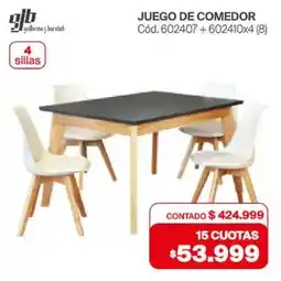 Naldo Lombardi GJB juego de comedor oferta