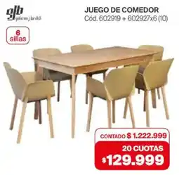 Naldo Lombardi GJB juego de comedor oferta