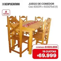 Naldo Lombardi Venpuermar juego de comedor oferta