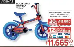 Carrefour Futura bicicleta R12 roja/lila oferta