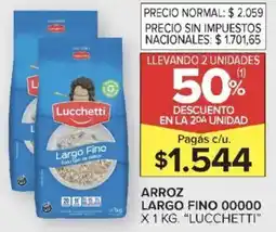 Carrefour Lucchetti arroz largo fino 00000 oferta