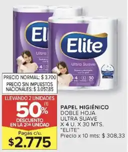Carrefour Elite papel higiénico ultra suave oferta
